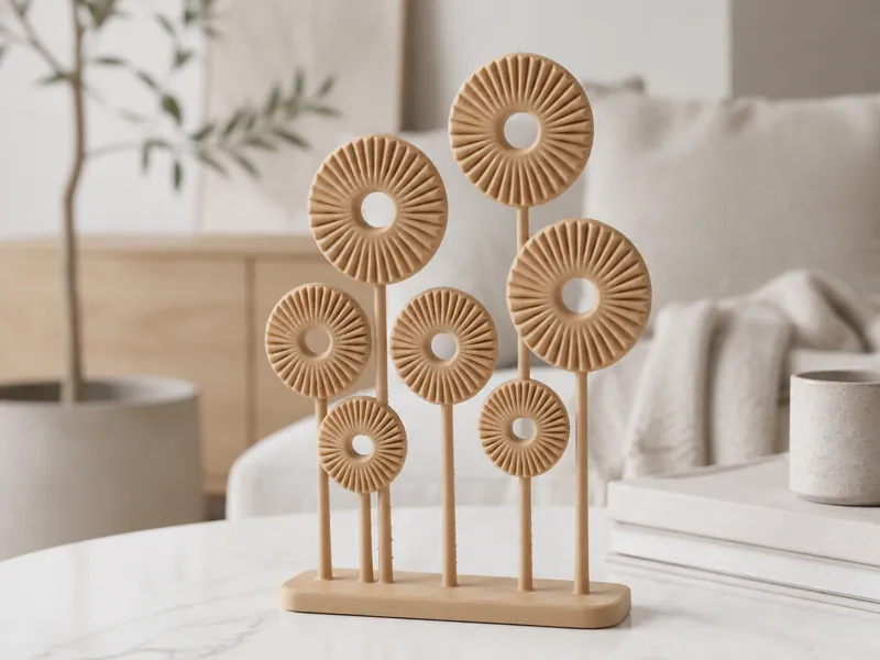 Sunburst Disc Sculpture - Abstract Modern Art