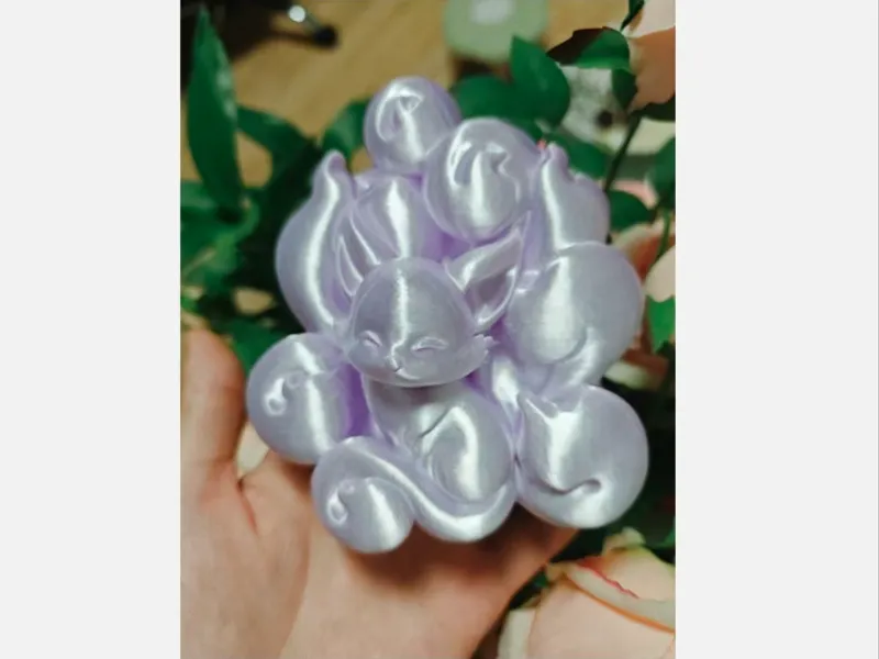 九尾狐摆件测试你的打印机热床