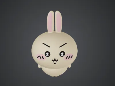 Super easy to color Usagi (standable)
