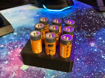 AA Battery holder (holds 9 batteries)