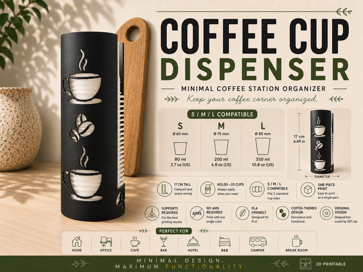 Coffee Cup Dispenser