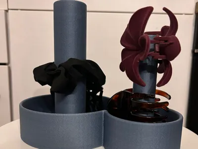 Hair Tie and Clip Holder