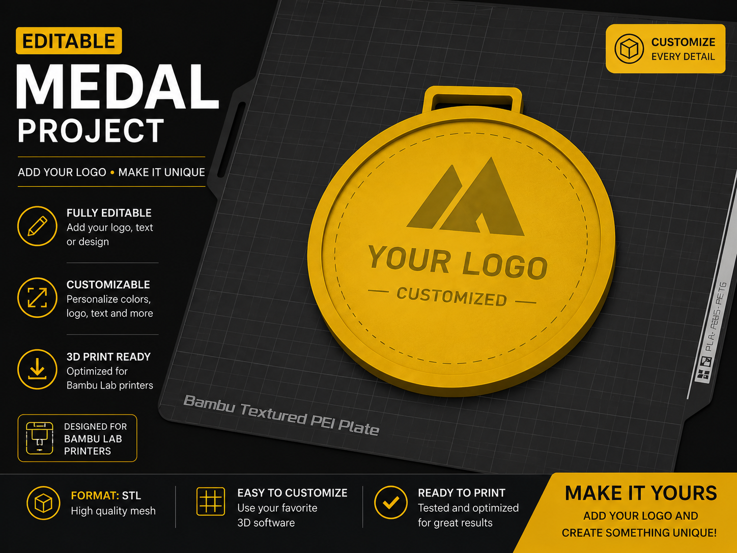 Editable Medal Project 