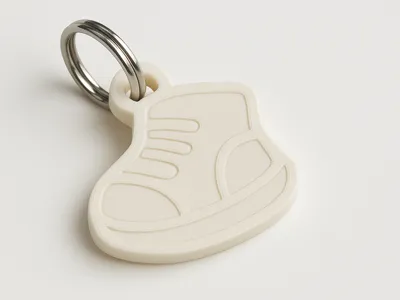 3D Printed Baby Shoe Keychain 
