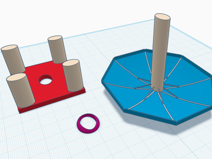 Umbrella and table