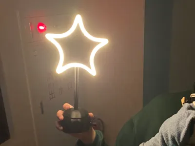 Rotating Star Light Strip Ornament
