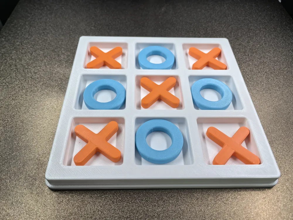 [Interactive Board Game] Tic-tac-toe - Free 3D Print Model - MakerWorld