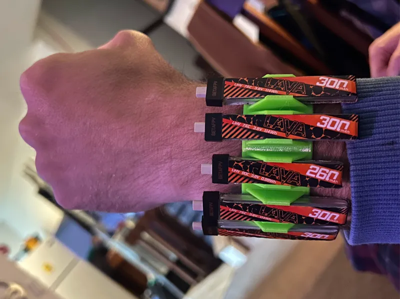 Battery Pack Bracelet for 1S & 2S Drone Batteries