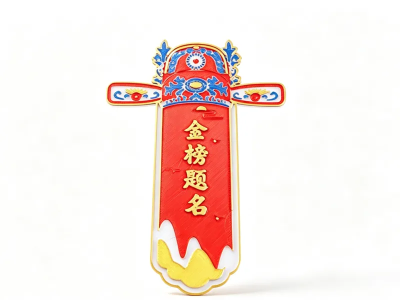 状元帽金榜题名书签 冰箱贴