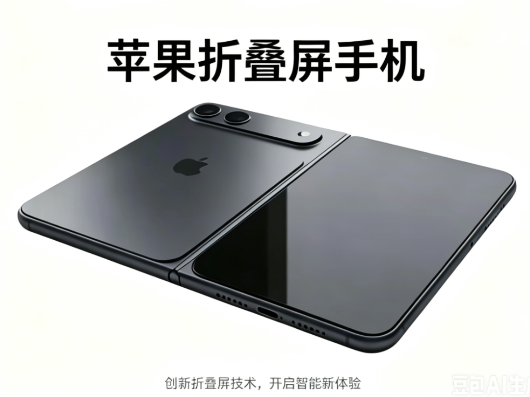 苹果折叠屏手机iphonefold模型