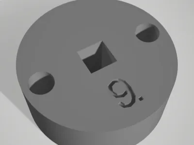 Drill jig pin 9