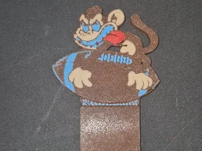 monkey/football hardhat clip