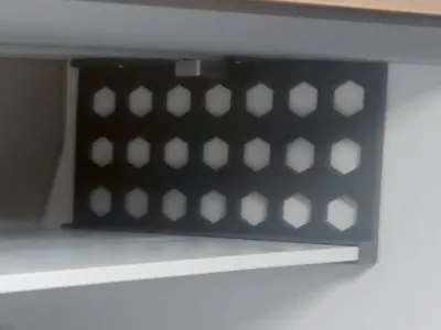 Side panels for a motorhome shelf