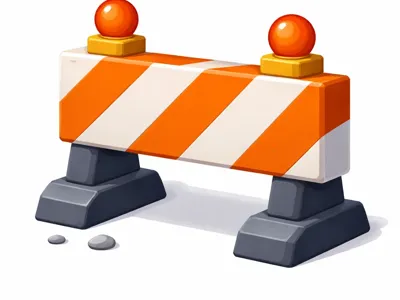 Low Poly Road Barrier