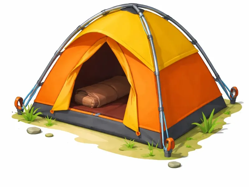Low Poly Camping Tent