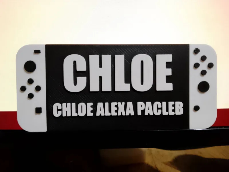 name plate (blank)