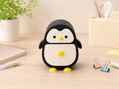 Penguin Two-Layer Storage Box 3/50