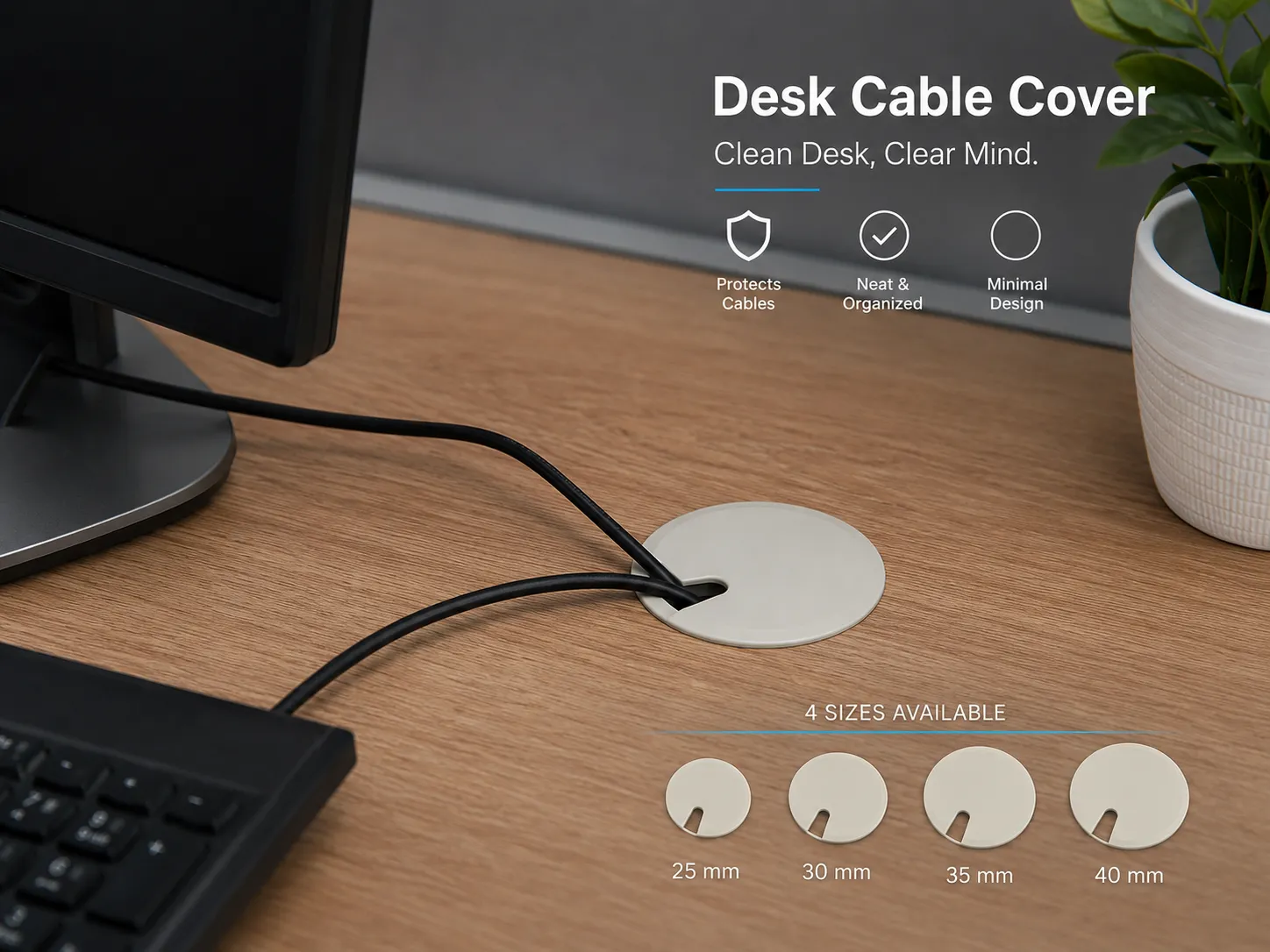 Desk Cable Grommet Cover