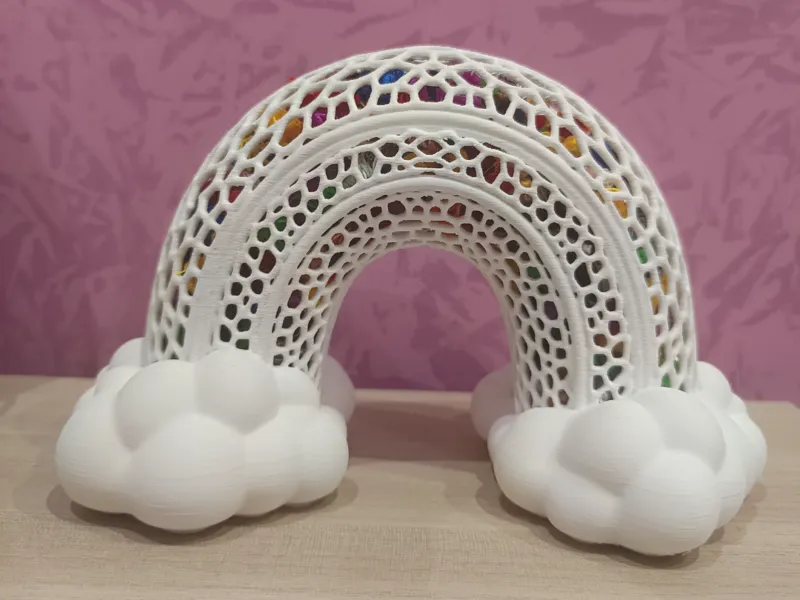 contenitore Arcobaleno scarto filamenti "cacca"