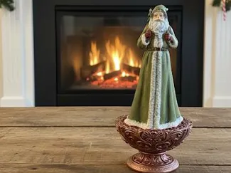 babbo natale con piedistallo