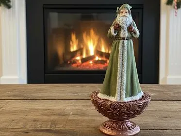santa claus with pedestal