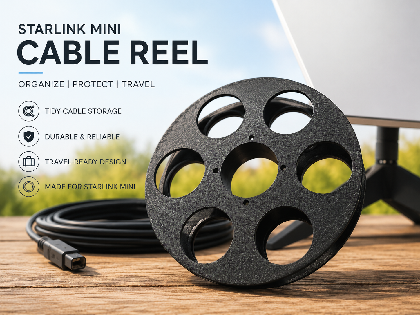 Starlink Mini 25m Cable Reel