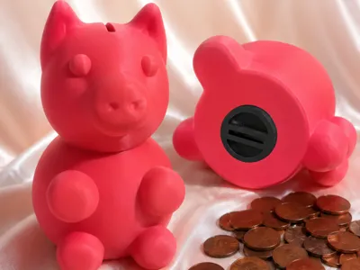 Piggy Bank with Screw Botom
