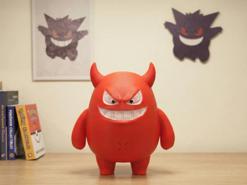 Q 版小恶魔摆件Chibi Little Devil Ornament