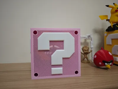 Mario Question Block Mini Cabinet/TV Cabinet Device Box