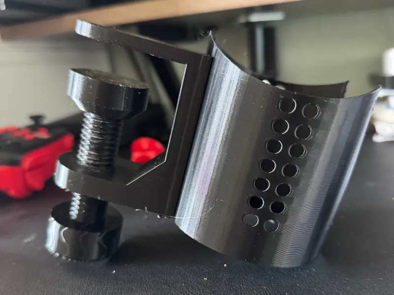 simple cup holder with clamp for desk