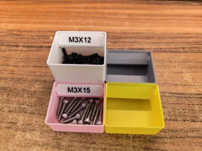 Half-Height Screw Storage Box