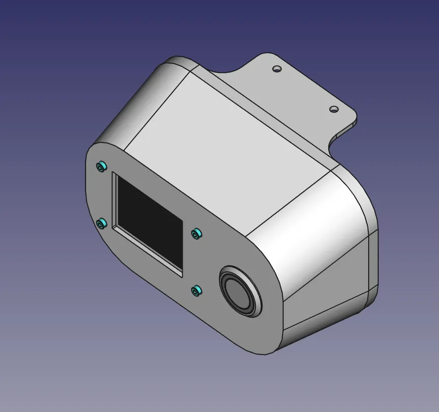 024 - Mount TFT Screen and Pushbutton