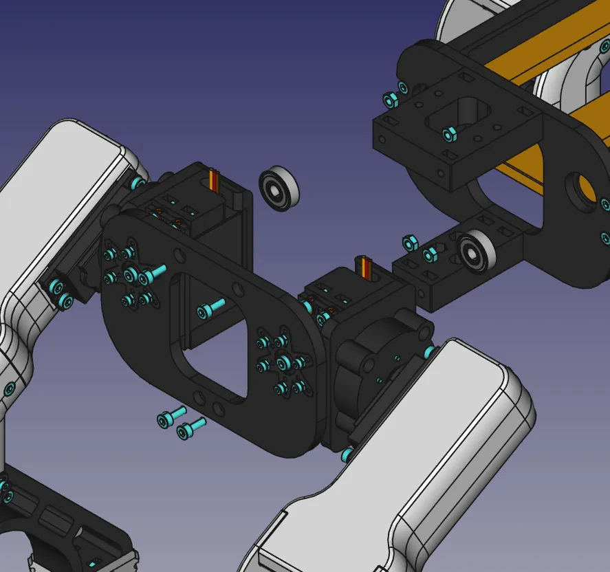 022 - Mount legs to chassis