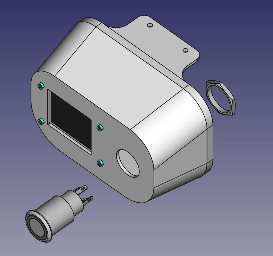 024 - Mount TFT Screen and Pushbutton