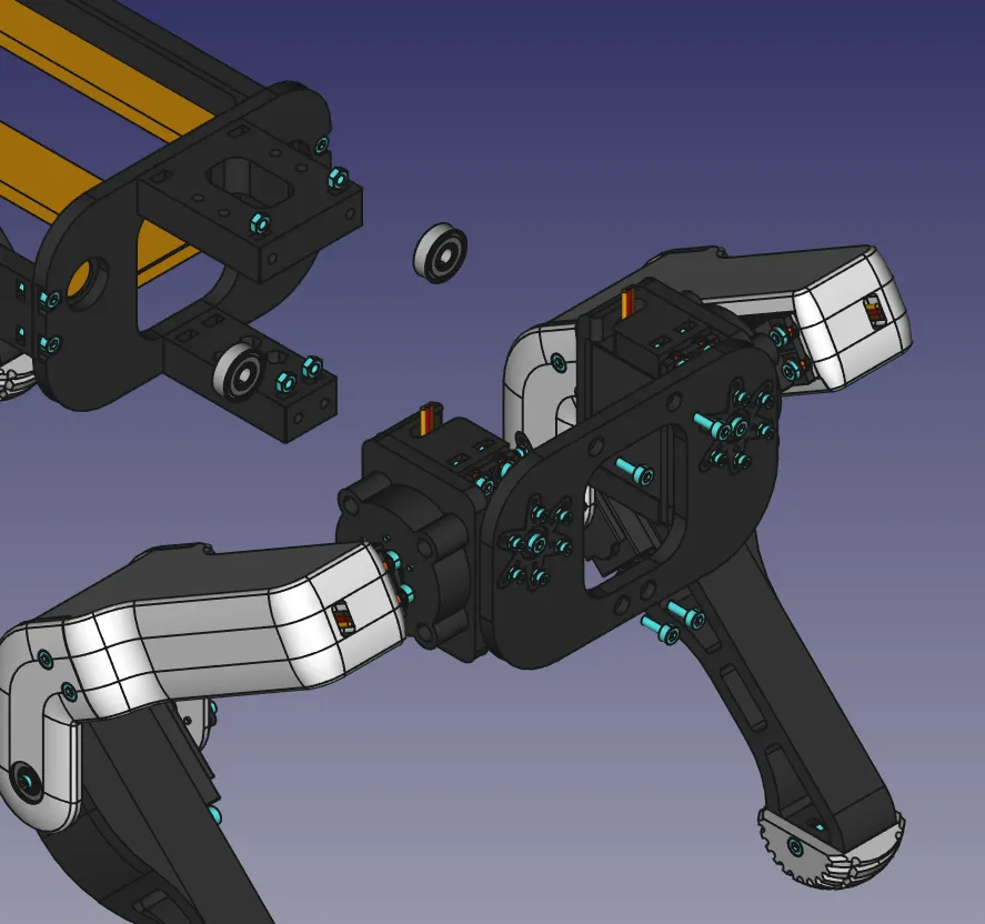 022 - Mount legs to chassis