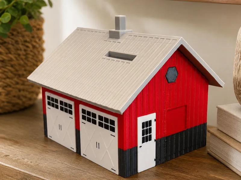 3D Printed Farmhouse Coin Bank
