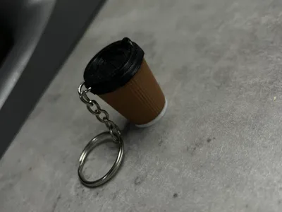 Coffee keychain