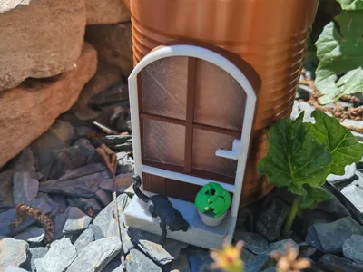 Small house for a tin can - Garden decorations