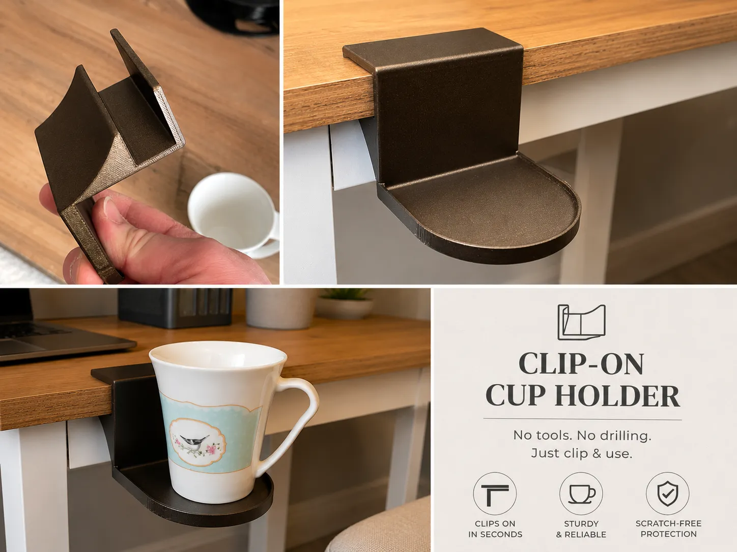 Clip-On Cup Holder