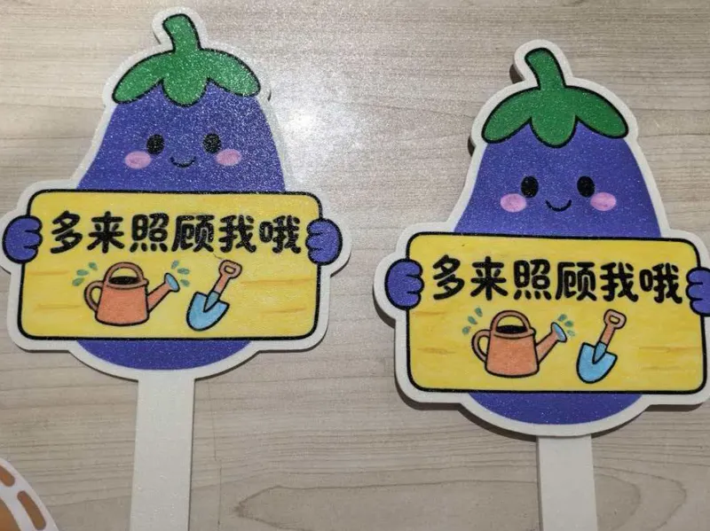 菜地标识牌-茄子