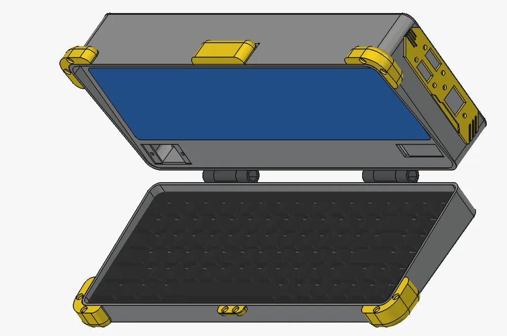 Cyberdeck Shell Outer shell for Cyberdeck - Free 3D Print Model - MakerWorld