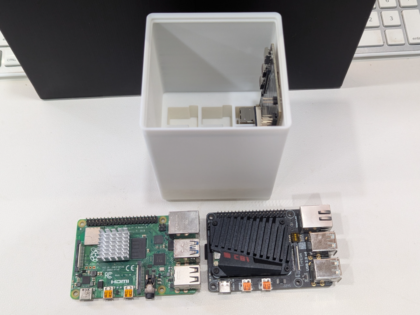 Gridfinity 2×2×15 — Raspberry Pi & BTT CB1 Holder