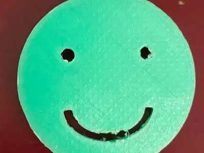 Smile key chain