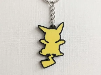 Simple Pop Shop Haring Pikachu Keychain Charm