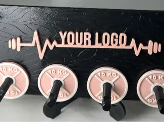 Heavy-Duty Gym Key Hanger Weight Plate Edition