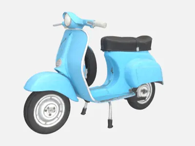 1990s Vespa Scooter – Printable 3D Miniature Model