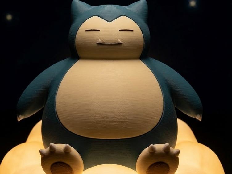 snorlax on a cloud lamp