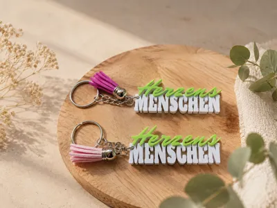 Heartfelt People Keychain