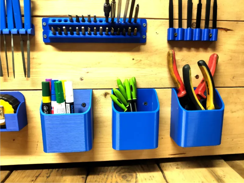 Wall-mounted tool organizer