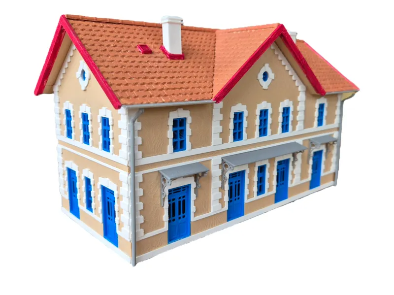 H0 scale Dorog railway station